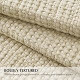 King Size 3-Piece Stonewashed Cotton Waffle Quilt Set, Durable & Lightweight for All Seasons with Box Stitch Design
