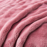 Cozy Coral Fleece Rabbit Fur Blanket for Sofa & Bedroom Julia M LifeStyles