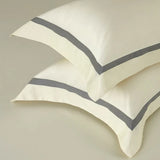 Luxury Long Staple Cotton Bedding 4/7Pcs, Sateen Weave Natural Super King Soft Chic Patchwork Duvet cover Bed Sheet Pillowcases