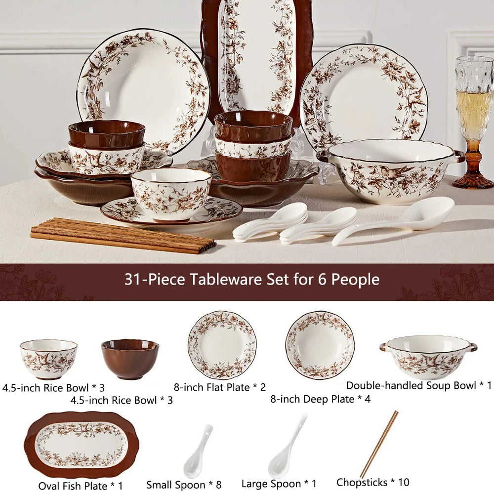 The Rosecourt Vintage Ceramic Dinnerware Collection