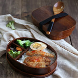 Lunch Box Picnic Japanese Bento for School Kids Dinnerware Set Round Square