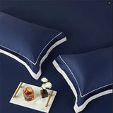 Luxury Long Staple Cotton Bedding 4/7Pcs, Sateen Weave Natural Super King Soft Chic Patchwork Duvet cover Bed Sheet Pillowcases