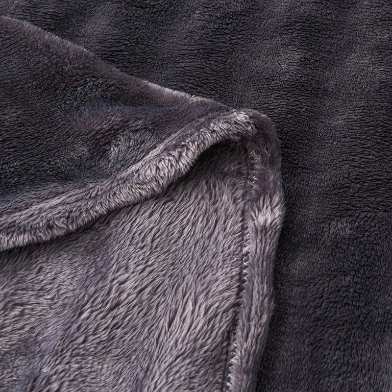 Cozy Coral Fleece Rabbit Fur Blanket for Sofa & Bedroom Julia M LifeStyles