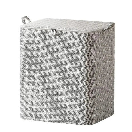 Non-woven Quilt Storage Bag with Lids Zipper Foldable Clothes Quilt Bins Container Large Capacity Dust-proof Bag Organize - Julia M LifeStyles