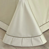 Luxury Long Staple Cotton Bedding 4/7Pcs, Sateen Weave Natural Super King Soft Chic Patchwork Duvet cover Bed Sheet Pillowcases