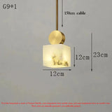 Nordic Marble+ Copper Pendant Lights LED Hanging Lamp Fixtures Bedroom Bedside Dining Room Indoor Lighting Lustres Luminaires G9 Julia M LifeStyles