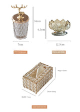 Light Luxury Style Crystal Tissue Box