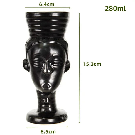 Exotic Tiki Ceramic Cocktail Glass 🍹 - Julia M LifeStyles