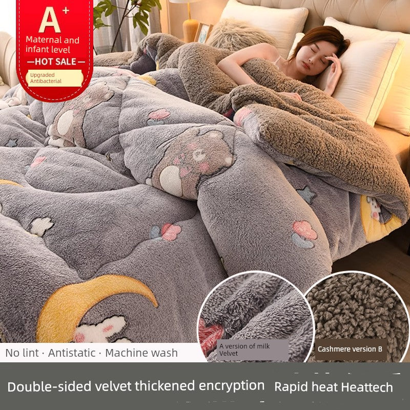 Pretty Elf Cashmere Touch Winter Quilt - Plush Heattech Milk Fiber Duvet Insert Julia M LifeStyles