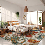 Vintage Bohemian Easy Care Foldable Door Bathroom Floor Mat