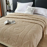 Office Thick Coral Fleece Blanket Love Bow Style Three Dimensional Embossed Quilt Warm Cold Resistant Home Decorations Julia M LifeStyles