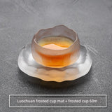 Elegant Frosted Japanese Glass Tea Cup – Single Serve Delight Julia M Home & Kitchen