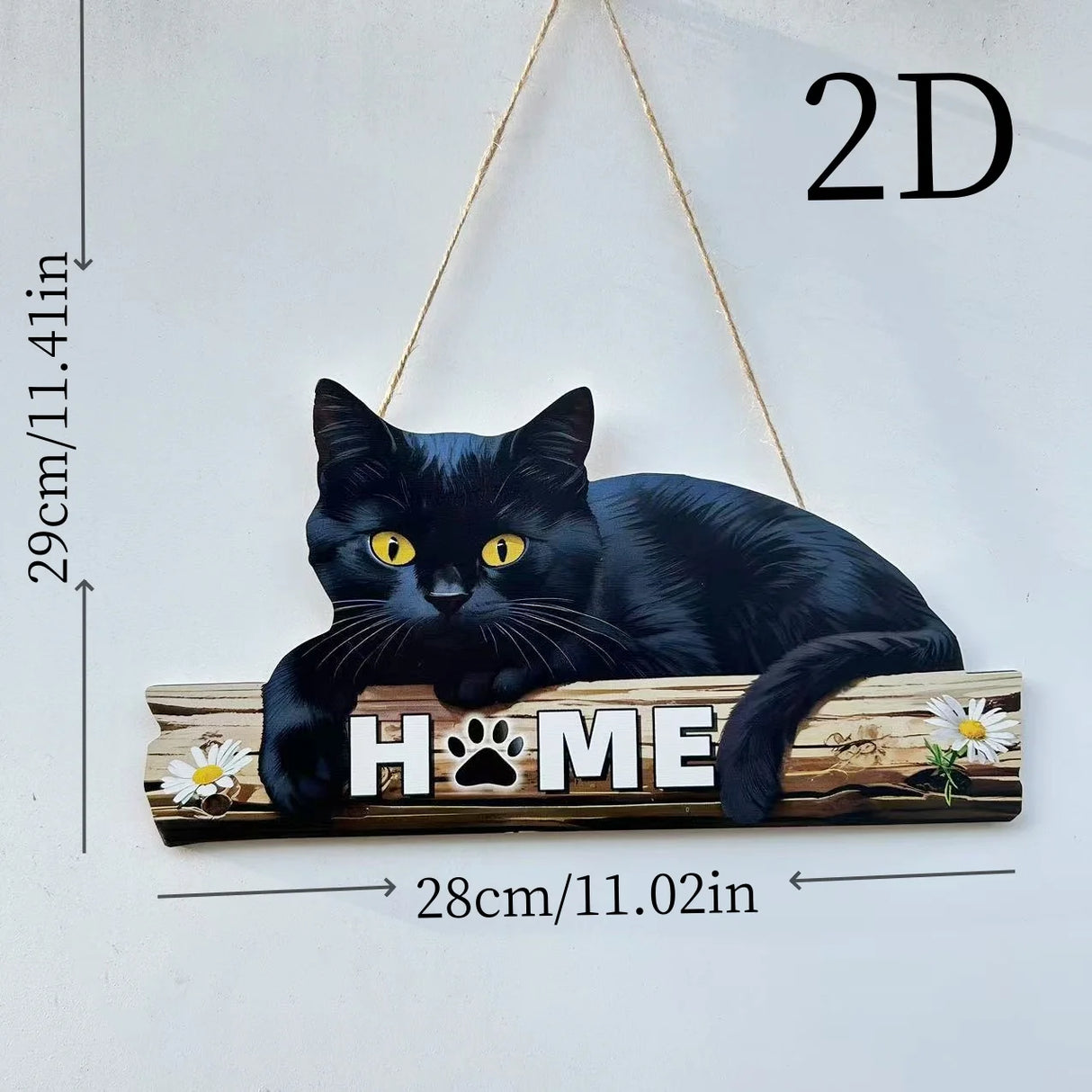 Wooden Inspirational Hanging Wall Art with Rope for Home Decor