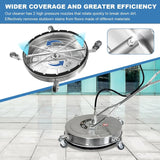 20" 4600 PSI Pressure Washer Surface Cleaner with Dual Handles