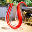 Elegant Celestial Vessel Crystal Decanter hand-blown glass luxury barware sculpture