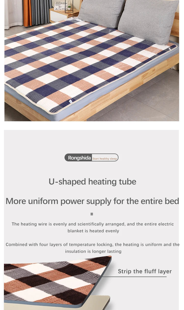 Smart Electric Heating Blanket with Automatic Thermostat