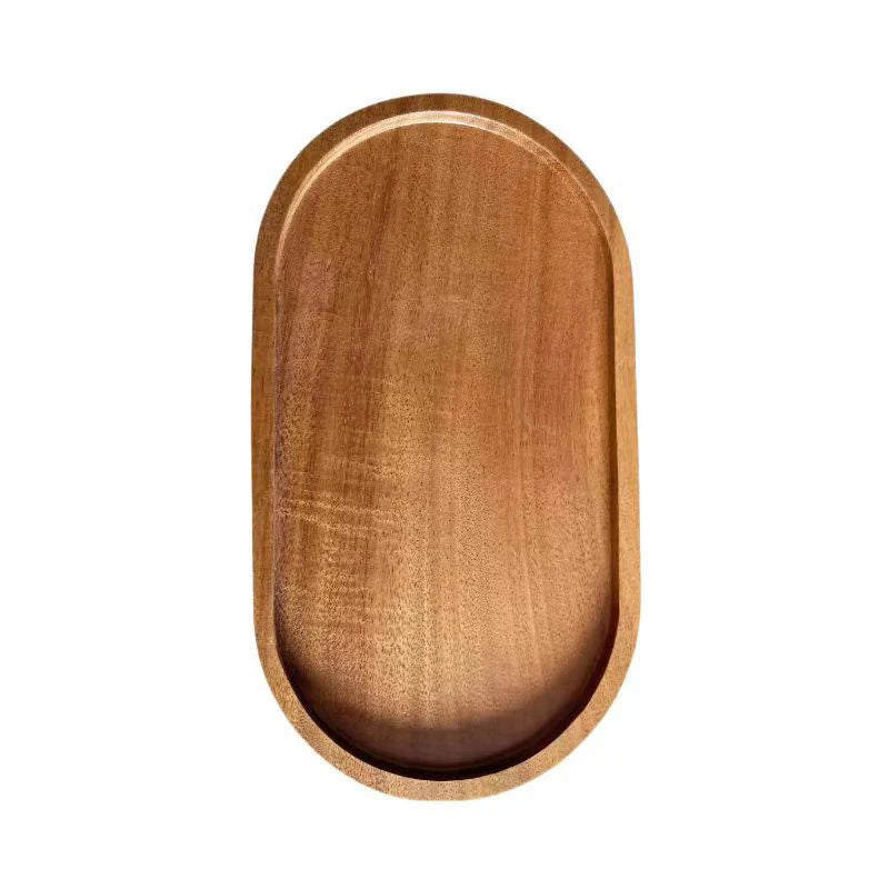 Tableware Solid Wood Food Tray Round Rectangle Dessert Plate Japanese-style Wooden Snack Fruit Tea Saucer Pallet Bread Board Julia M LifeStyles