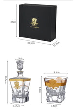 Customized Wine Cups and Bottle Sets Luxury Design Drinking Glass 280ml for Whisky Glass Julia M LifeStyles