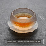 Elegant Frosted Japanese Glass Tea Cup – Single Serve Delight Julia M Home & Kitchen
