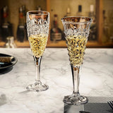 Cocktail Glass Lead-Free Crystal Bar Wine Glass Stemware Unique Champagne Glass For Sweet Wine And Drinks