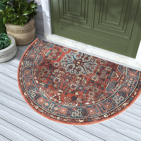 Bohemian Semi-Circle Welcome Door Mat