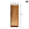 Tableware Solid Wood Food Tray Round Rectangle Dessert Plate Japanese-style Wooden Snack Fruit Tea Saucer Pallet Bread Board Julia M LifeStyles