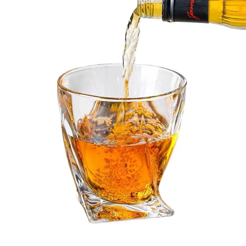 Creative Rotating Crystal Glass Cocktail and Whiskey Cup 290ml