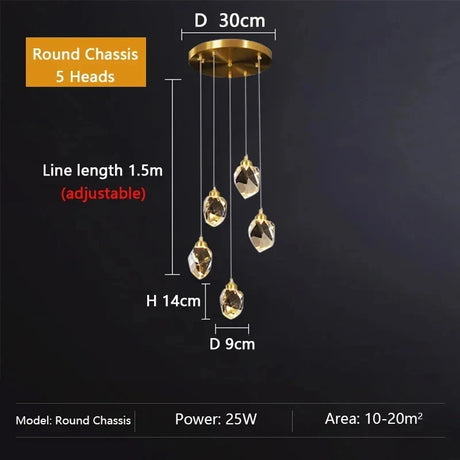 Astra Prism™ Crystal Ceiling Chandelier