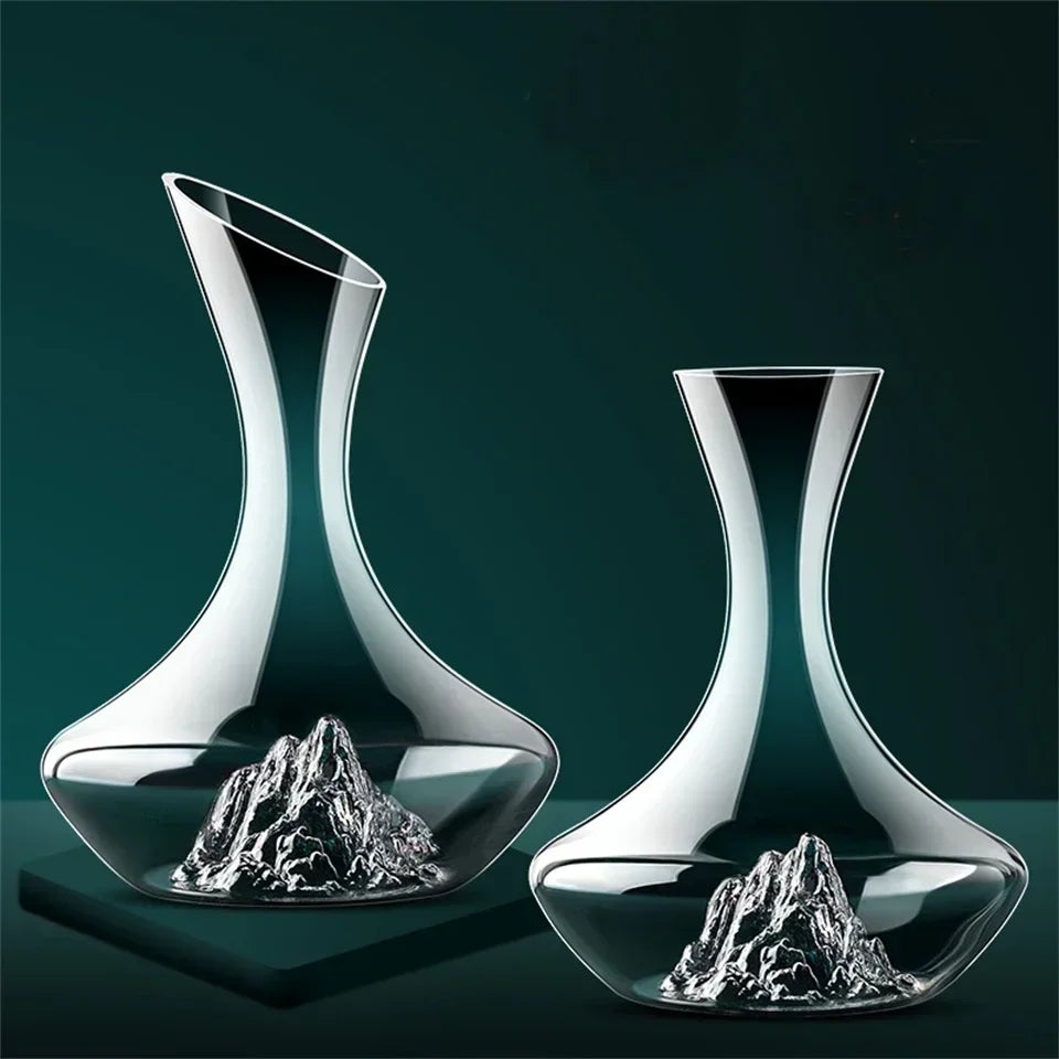 2000ml Crystal Glass Wine Decanter - Elegant Quick Dispenser for Reds and Whiskey Julia M LifeStyles