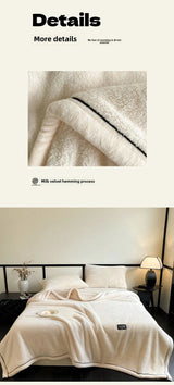 Plush Warm Winter Blanket A Grade Coral Fleece Flannel Soft Thick Bed Blankets for Sofa Single Double Couple Furry Bedspread Julia M LifeStyles