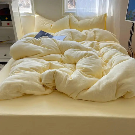 Ultra Soft Washed Microfiber Duvet Cover Set with Pillowcases - Julia M LifeStyles