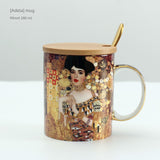 Florence Exquisite European-Style Bone China Mug with Lid and Spoon Julia M LifeStyles