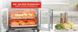 Emeril Lagasse Extra Large French Door Air Fryer Toaster Oven Combo, 24 Cooking Functions and Digital Controls, 7 Accessories In Julia M Home & Kitchen