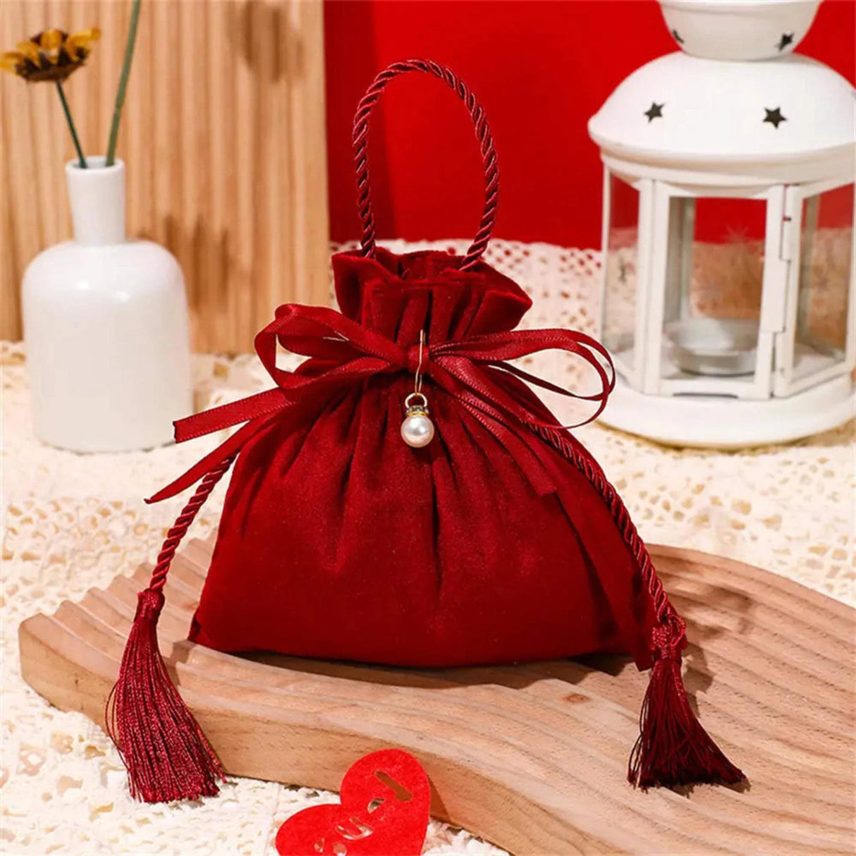 Luxury Packing Drawstring Velvet Pouch Sachet Gift Bag