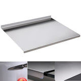 Stainless Steel Cutting Board with Lip - Versatile Kitchen Essential