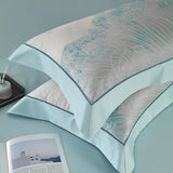 4/7Pcs Luxury Soft Silky Egyptian cotton Damask Satin Bedding Set Super King Duvet Cover Flat Sheet/Fitted Sheet Pillowcases Julia M LifeStyles