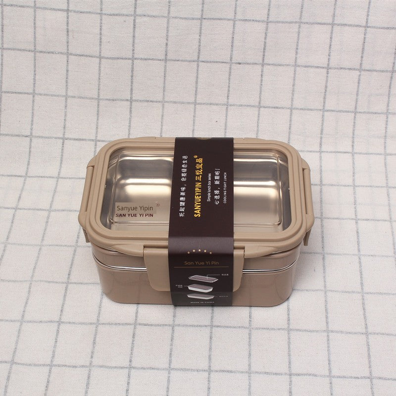 Rectangular Student Stainless Steel Divider Japanese Lunch Box Julia M LifeStyles