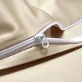 Luxury Long Staple Cotton Bedding 4/7Pcs, Sateen Weave Natural Super King Soft Chic Patchwork Duvet cover Bed Sheet Pillowcases