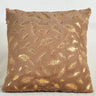 2pcs faux fur foil print feather decorative throw pillow cover,fluffy and soft plush cushion cover,for sofa bed, living room