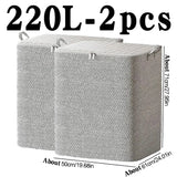 Non-woven Quilt Storage Bag with Lids Zipper Foldable Clothes Quilt Bins Container Large Capacity Dust-proof Bag Organize - Julia M LifeStyles