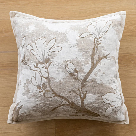 Exquisite Nordic Floral Embroidery French Cream Throw Pillow Cover Julia M LifeStyles