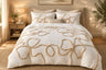New Bow-knot Tufted Cut Flower Quilt Cover Set Queen Tufting Duvet Cover and Pillowcase Comfortable Skin-Friendly Blanket Covers