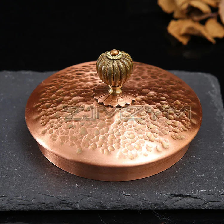 1.8L Copper Teapot Handmade Kung Fu Teapot Large Capacity Hot Water Kettle Stovetop Teapot For Camping Restaurant Home Picnic