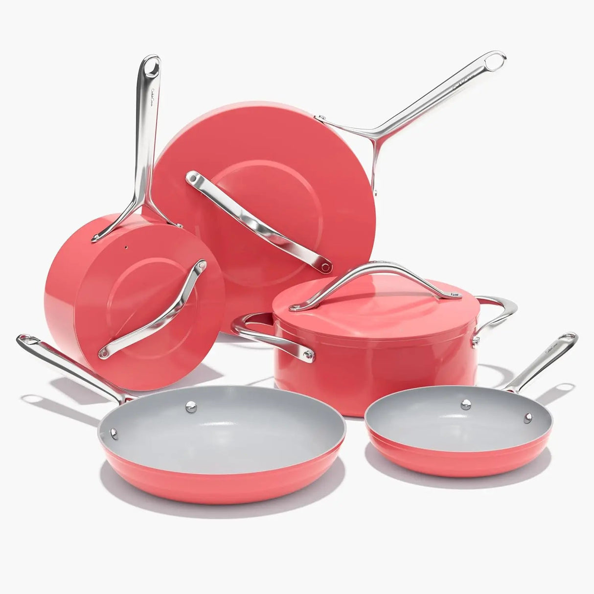 Ceramic Cookware Set Nonstick Pots and Pans Set 8-Piece - Non-Toxic & PTFE/PFOA/PFAS Free, Induction Cookware, Julia M LifeStyles