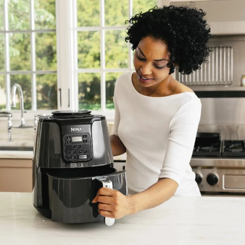 Ninja 4Qt Air Fryer, Nonstick Basket with Crisper Plate, 1550 Watts, White Julia M LifeStyles