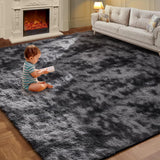 Tie-Dye Plush Carpet - Soft Fluffy Living Room Bedroom Mat