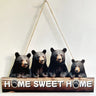 Wooden Inspirational Hanging Wall Art with Rope for Home Decor