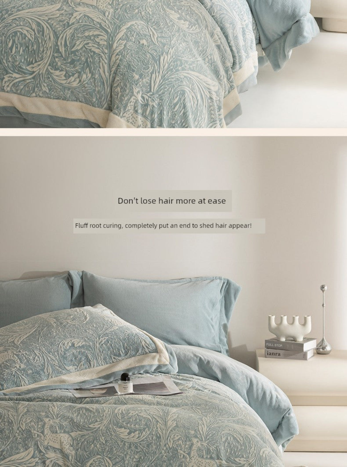 Luxurious Milk Fiber Winter Heat-tech Double-Sided Bedding Set