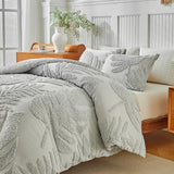 New Monstera Leaves Tufted Duvet Cover Set Single Double Bedding Set King Soft Comfortable Durable Quilt Cover and Pillowcases