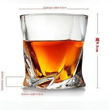 Creative Rotating Crystal Glass Cocktail and Whiskey Cup 290ml